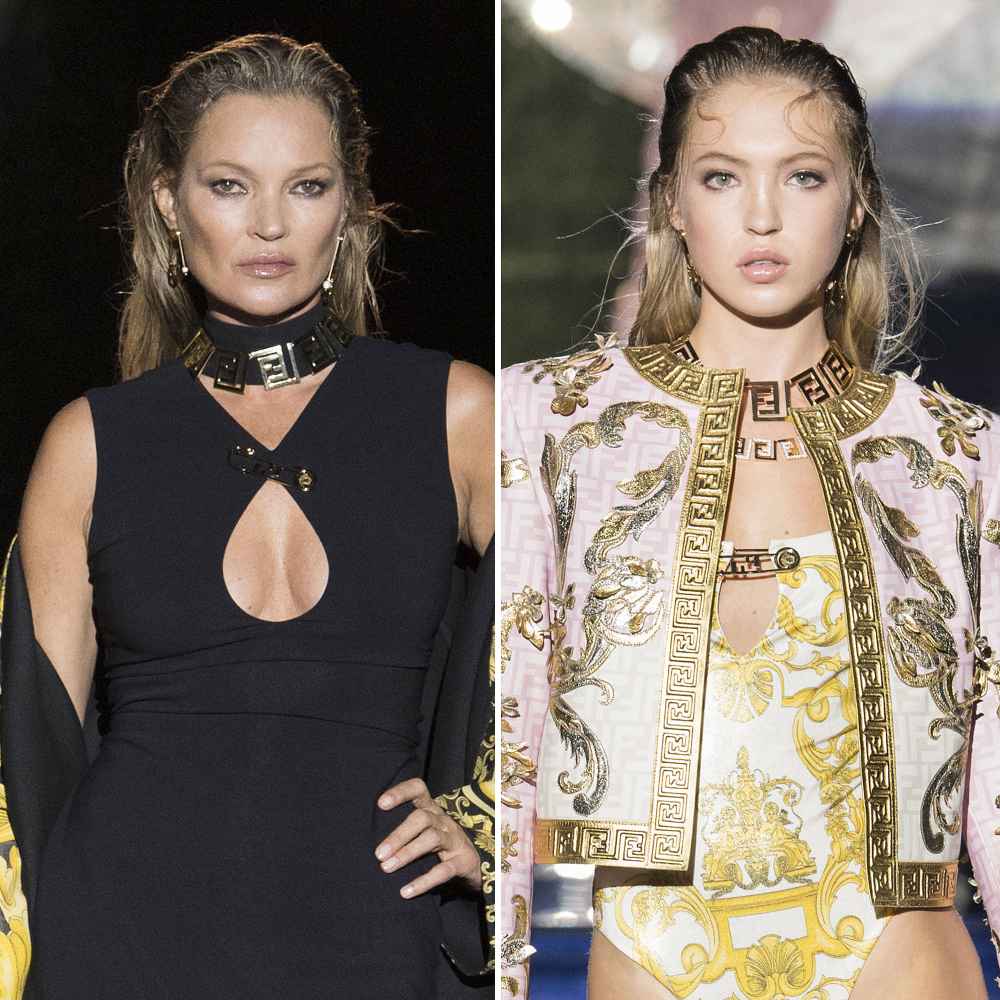 Kate Moss Daughter Lila Walk Together Milan Fashion Week