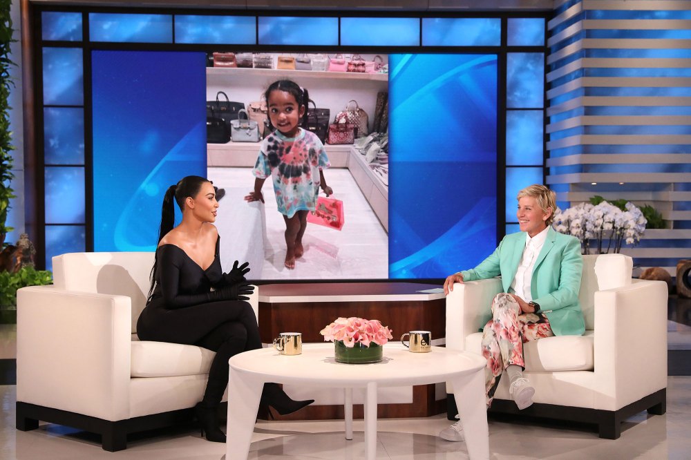 Kim Kardashian Says Full Goth Daughter North Ellen DeGeneres