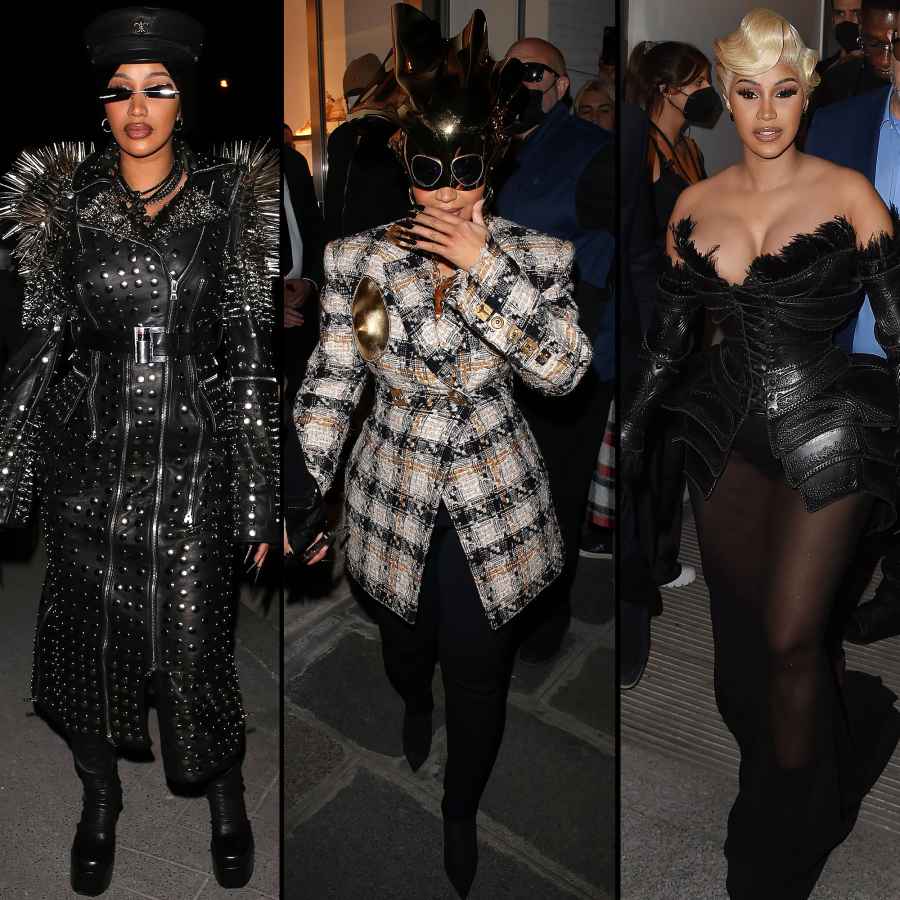 Spikes! Gold Masks! Cardi B’s Paris Fashion Week Looks Are Too Good