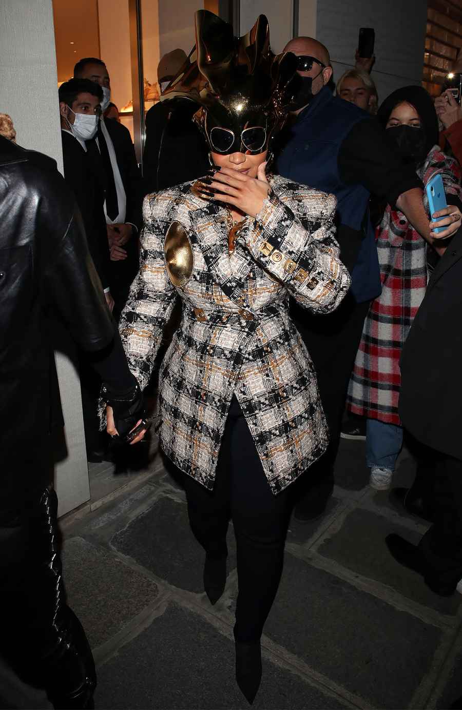 Spikes! Gold Masks! Cardi B’s Paris Fashion Week Looks Are Too Good