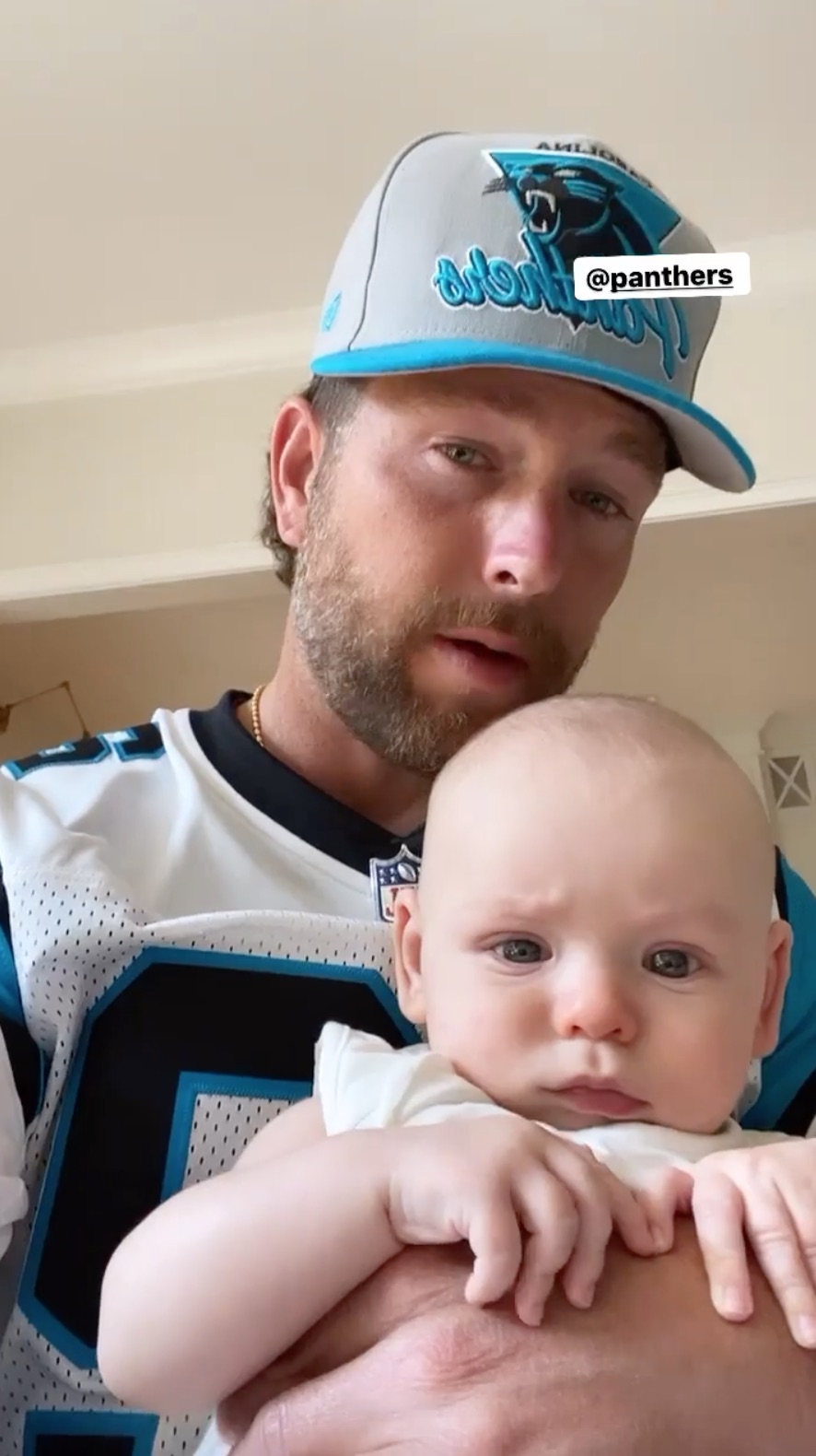 Sporty Son! Chris Lane and Dutton Watch Football Game Together for 1st Time