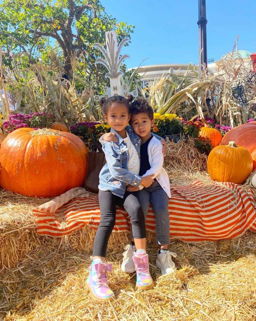 Celebrity Families' Pumpkin Patch Pics Chrissy Teigen