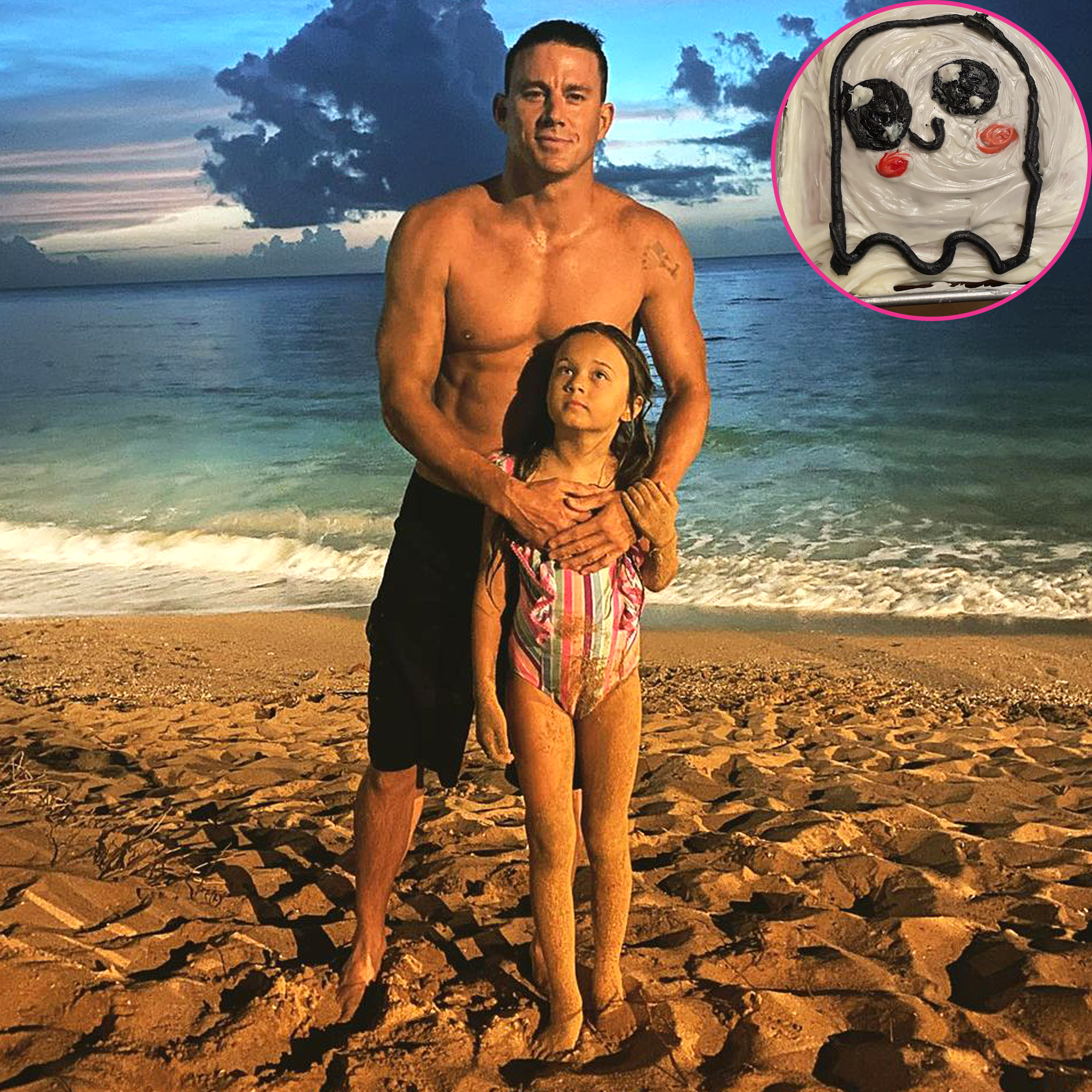 Channing Tatum and Daughter Everly Are Ready for Halloween With Homemade Ghost Cake: 'We Did It!'