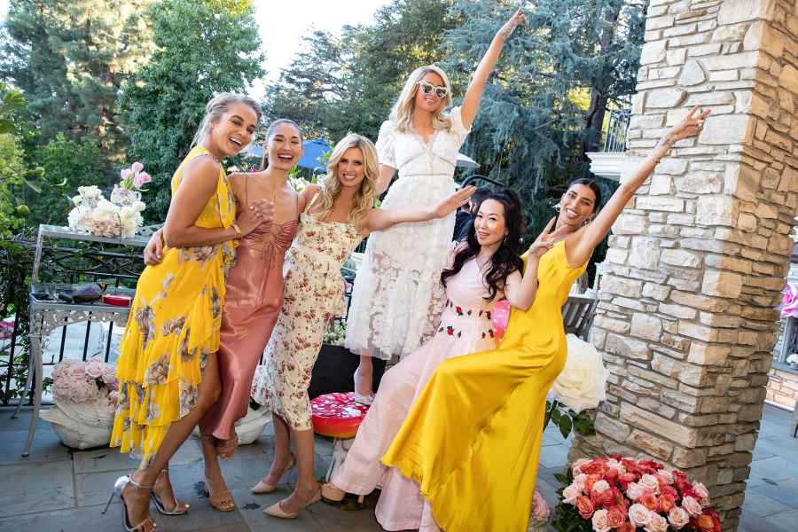 Paris Hilton turns up at her bridal shower.