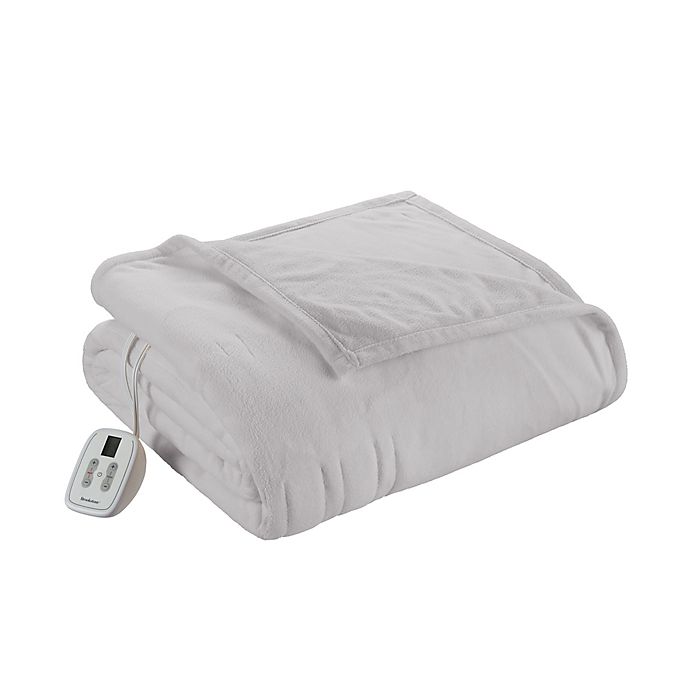 Brookstone® King Fleece Heated Plush Blanket King