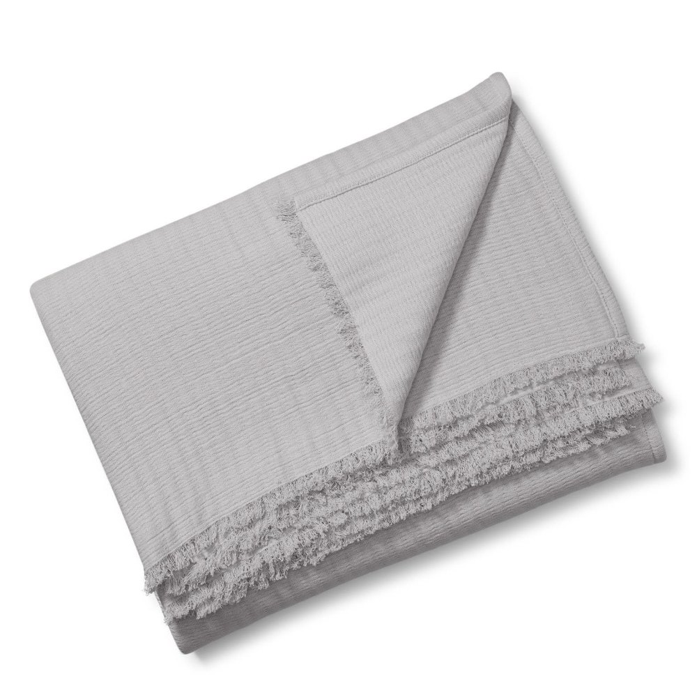 Casper Crinkle Organic Cotton Throw Blanket