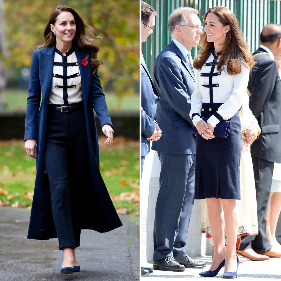 Duchess Kate Rewears Military Inspired Blouse 4th Time