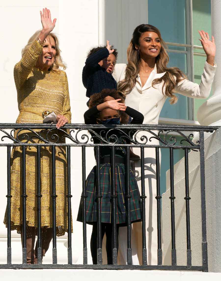 Jill Biden Stuns in Metallic St John Ciara White House