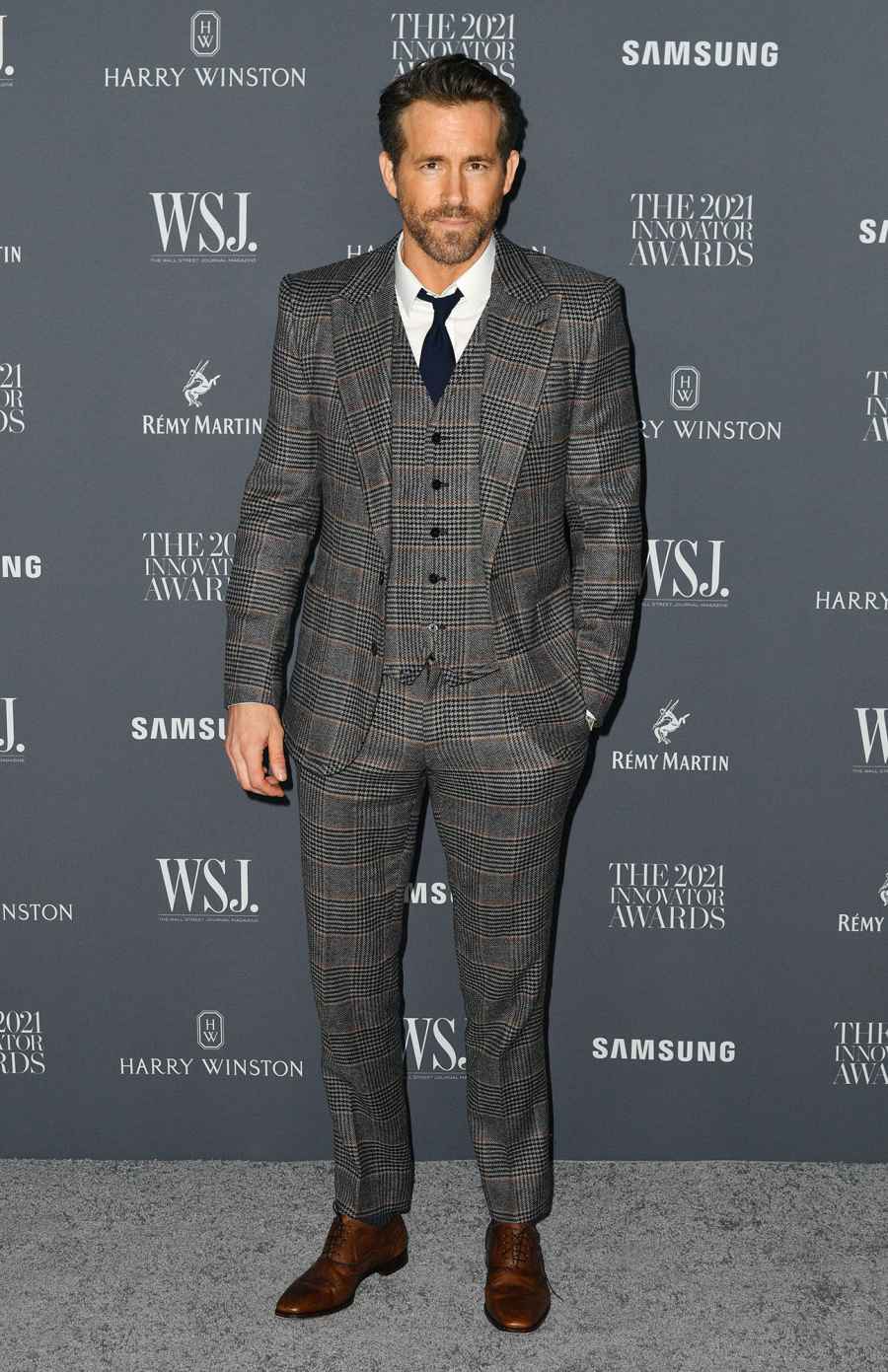 See What Stars Wore WSJ Magazine 2021 Innovator Awards Ryan Reynolds