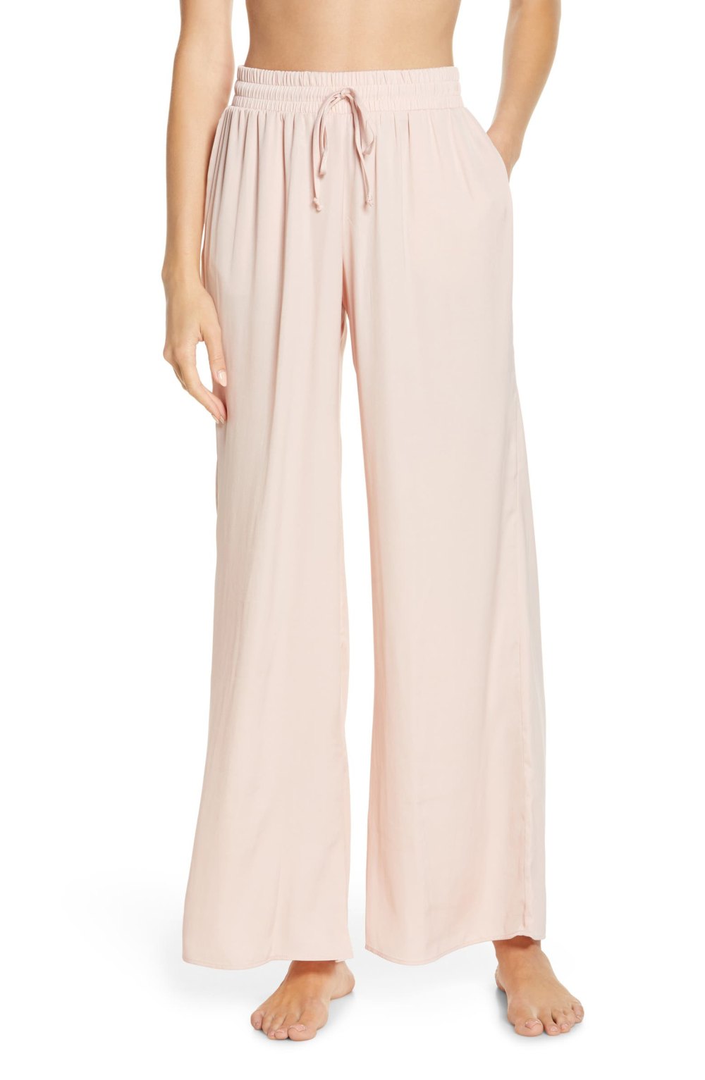 Socialite Washable Satin Wide Leg Pants