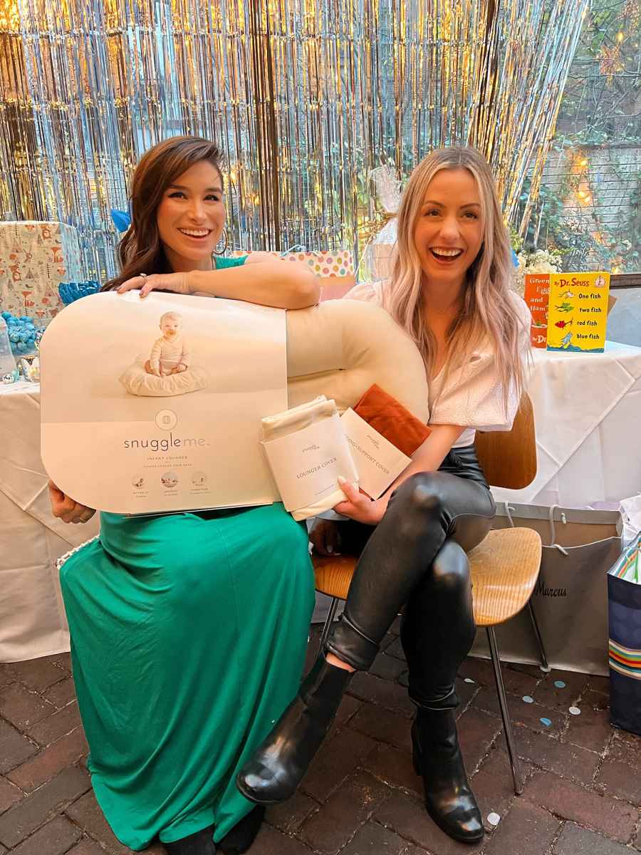 Ashley Iaconetti opened gifts at her baby shower in New York City.