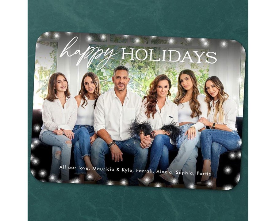 Kyle Richards Celebrity Holiday Cards of 2021