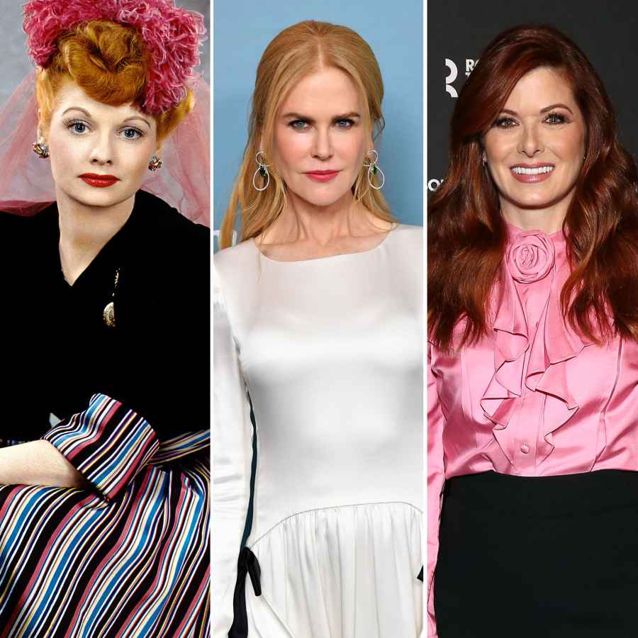 Lucille Ball Lookalikes Nicole Kidman Debra Messing and More Celebs Dressed as I Love Lucy Star