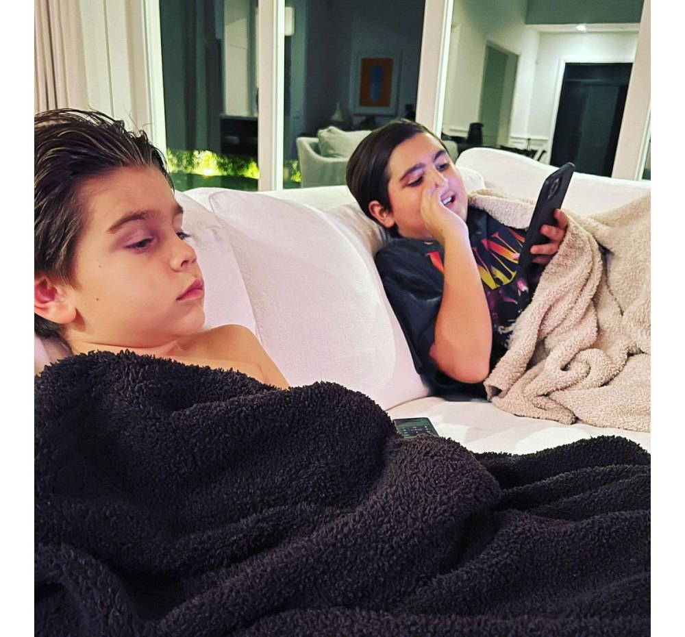 Scott Disick Sets Aside 'Hostility' With Kourtney Kardashian and Travis Barker for His Kids Mason and Reign