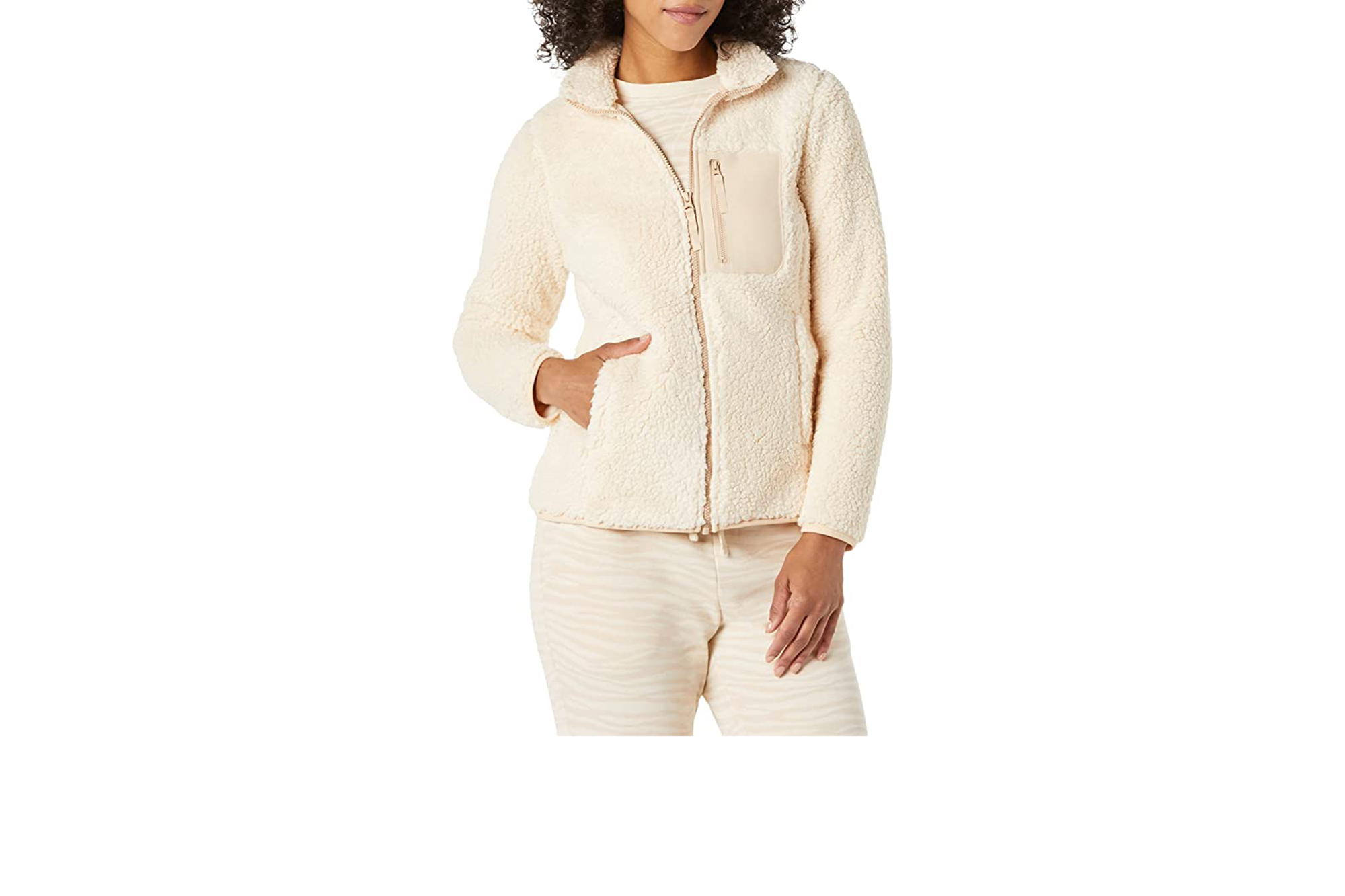 ivory Sherpa jacket