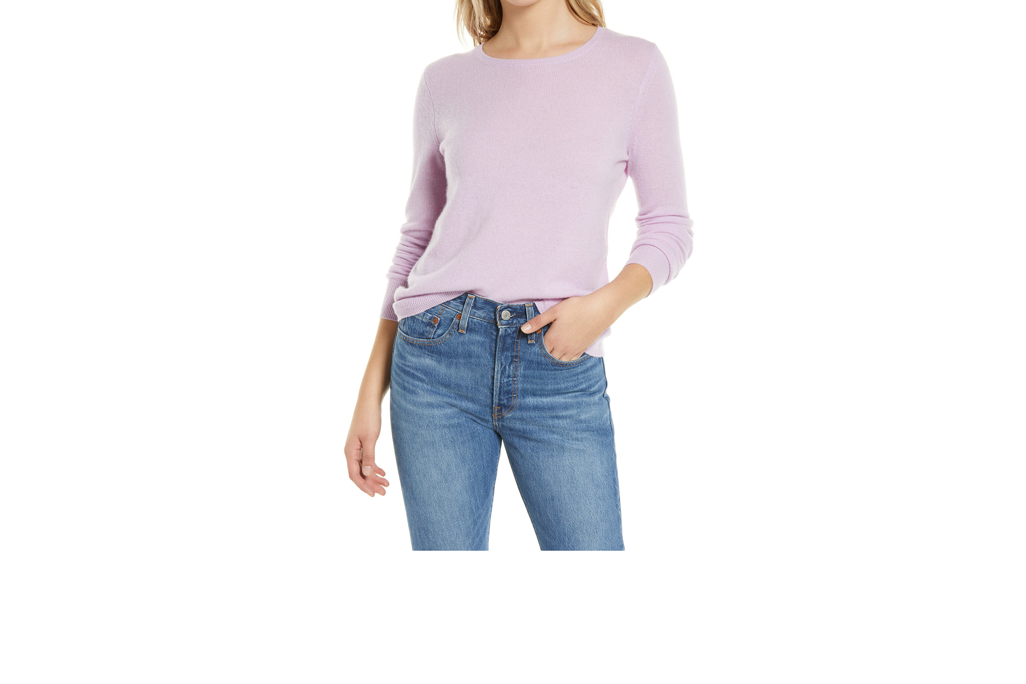 lavender cashmere sweater