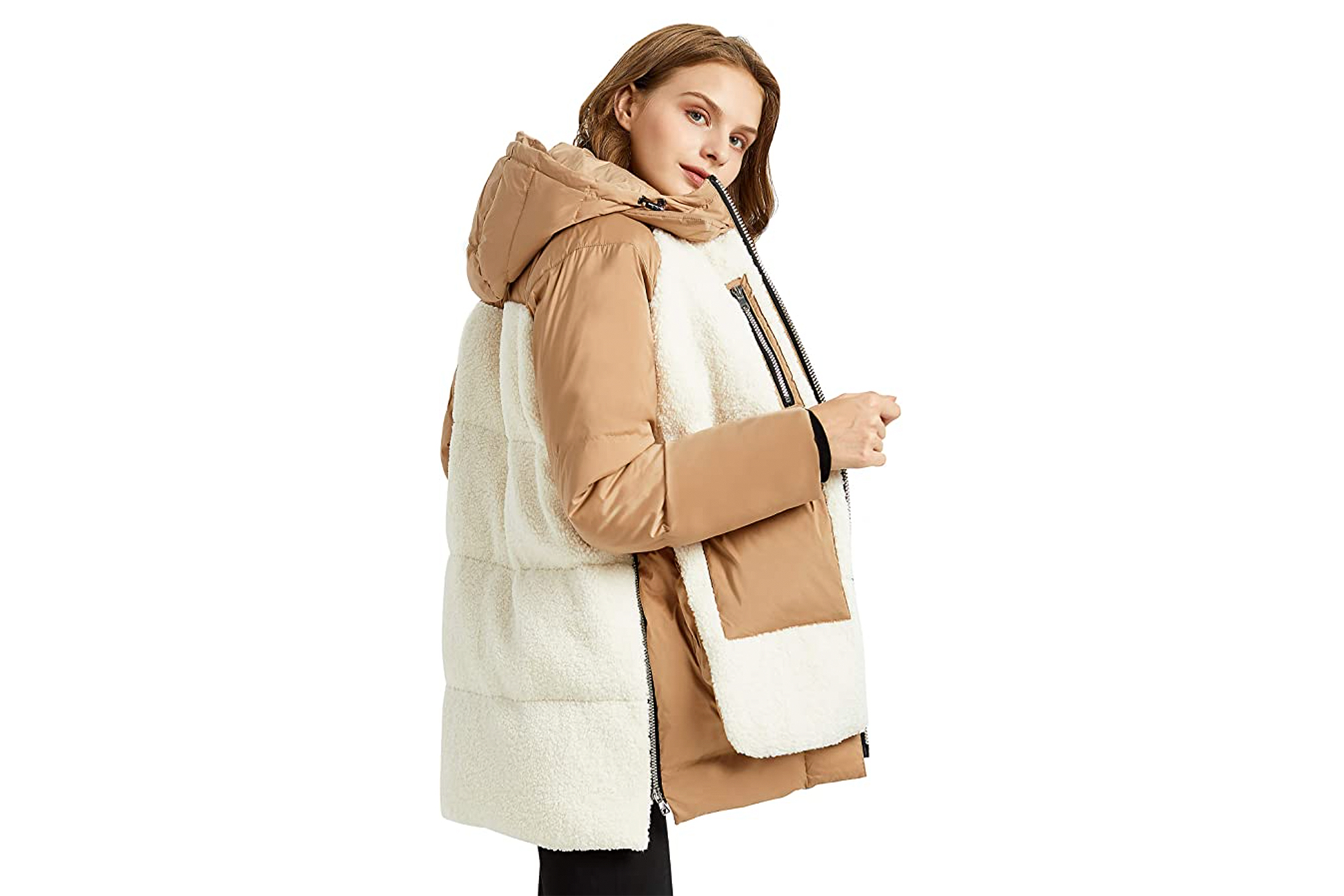 Orolay Women’s Fleece Puffer Down Jacket