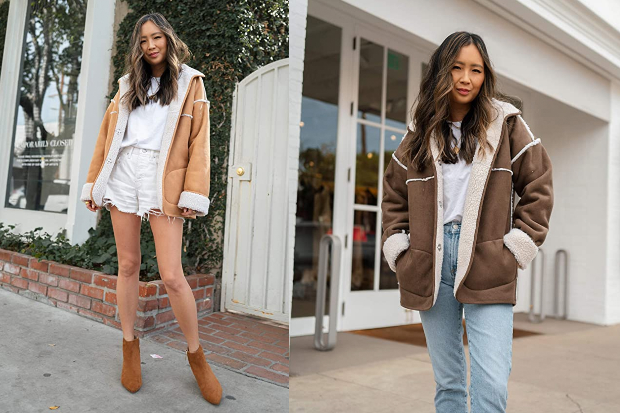 The Drop Women's @spreadfashion Reversible Sherpa Jacket