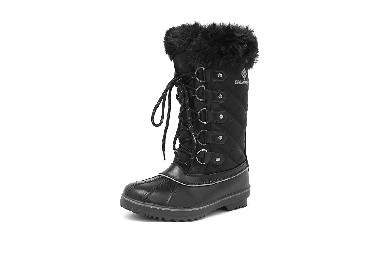 black snow boot
