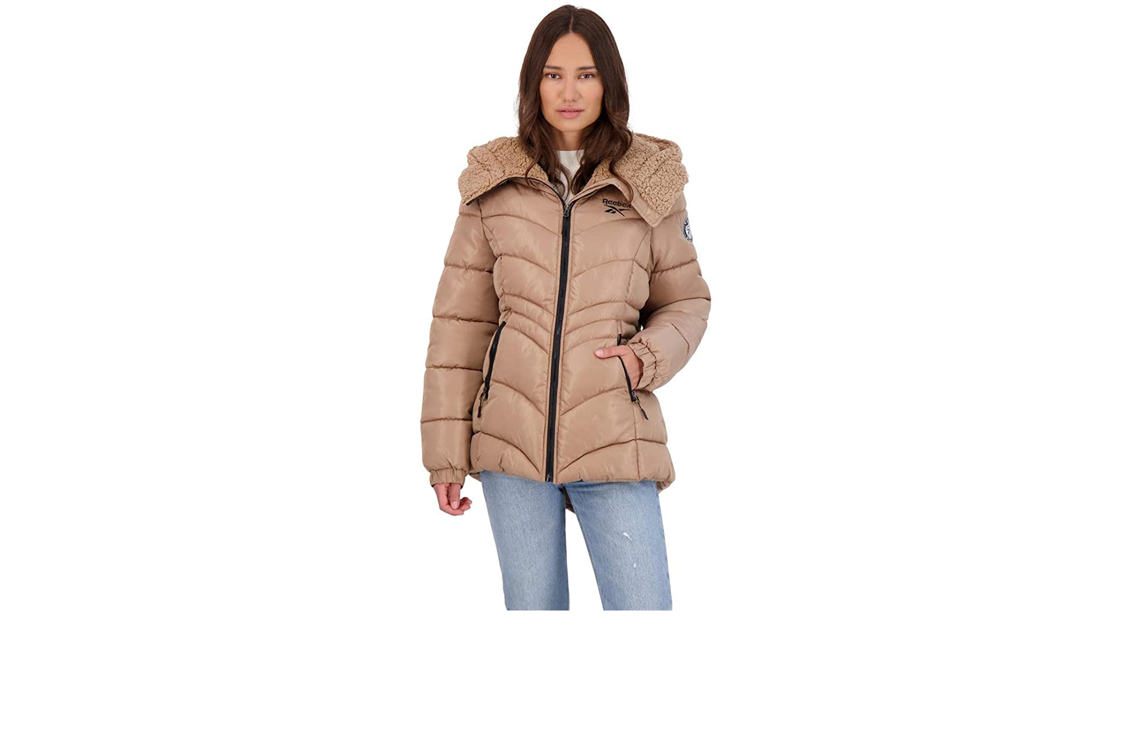 toffee Reebok puffer
