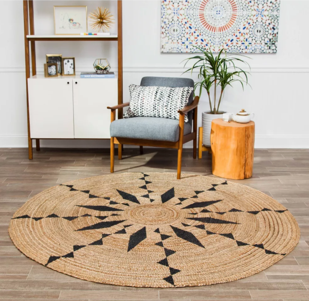 Anji Mountain Round Cuitlahuac Geometric Rug