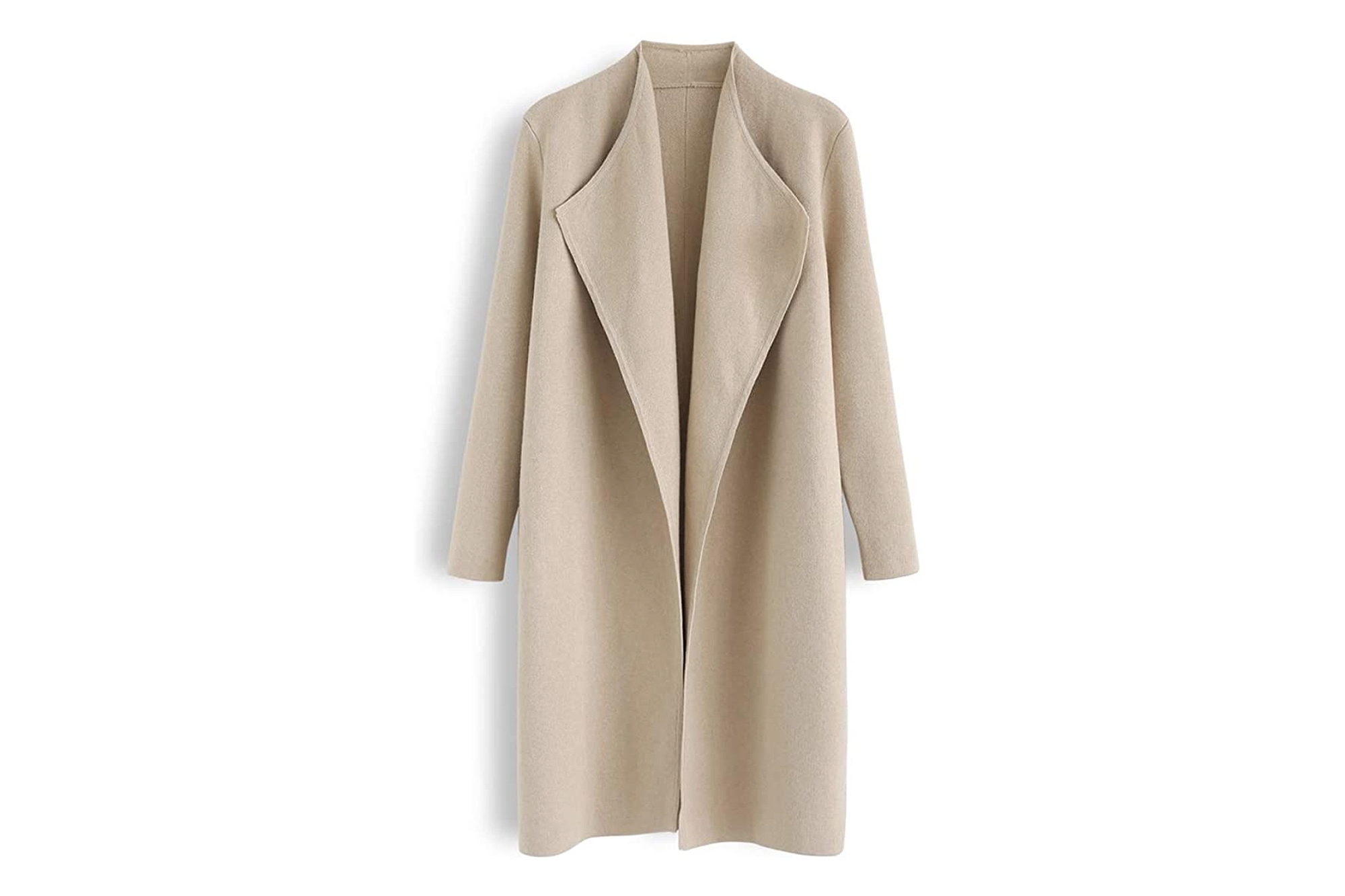 CHICWISH Women's Open Front Knit Coat Cardigan