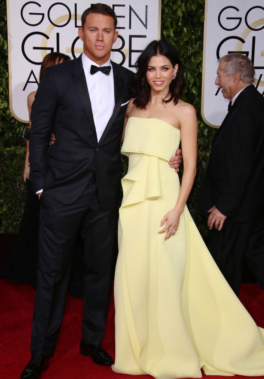 Channing Tatum and Jenna Dewan Tatum 2015 Golden Globes