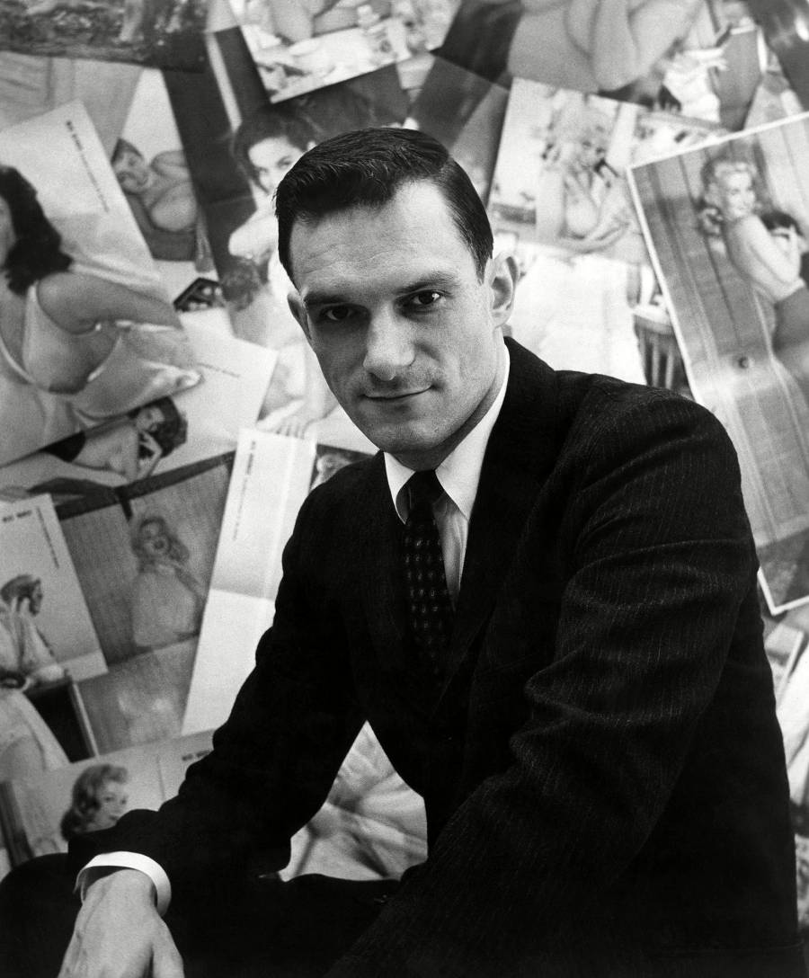 Hugh Hefners Romances His Wives and Girlfriends Through the Years Hugh Hefner 1950s