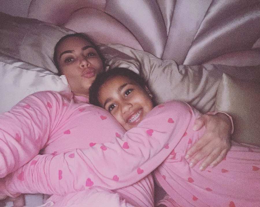 Kim Kardashian Matches With Daughter North 8 Sweet Selfies Amid Kanye West Drama