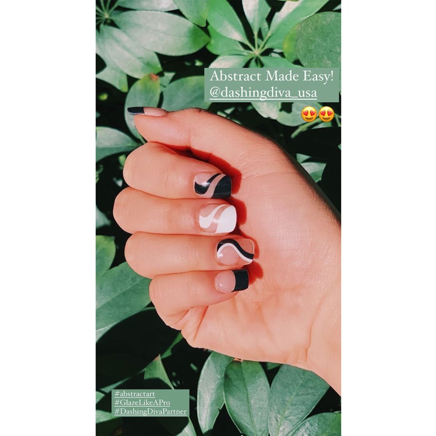 Lana Condor Abstract Nail Art Is Insanely Easy to Recreate 2