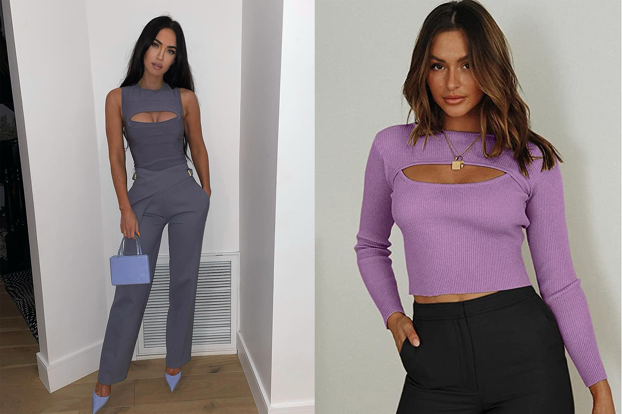 Megan-Fox-Cutout-Top