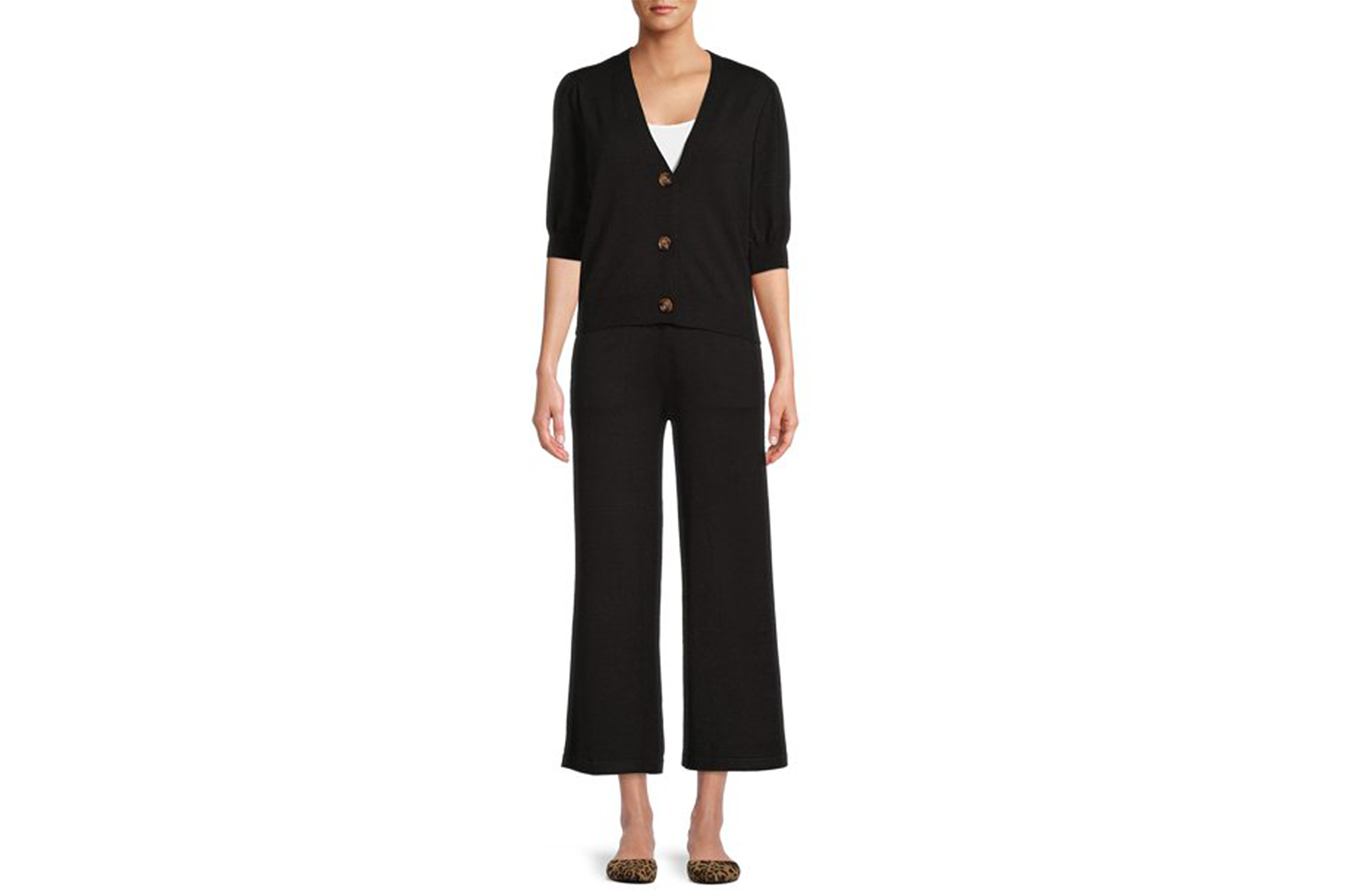 Time and Tru Women's Cardigan Sweater/Pant Set