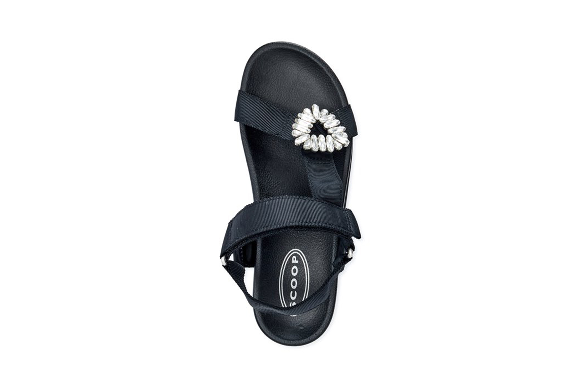 black embellished sandal