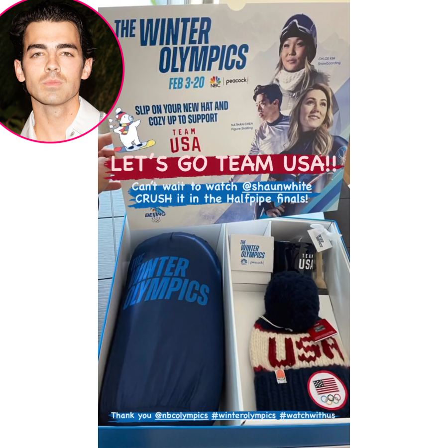 Joe Jonas Stars Who Love the Olympics