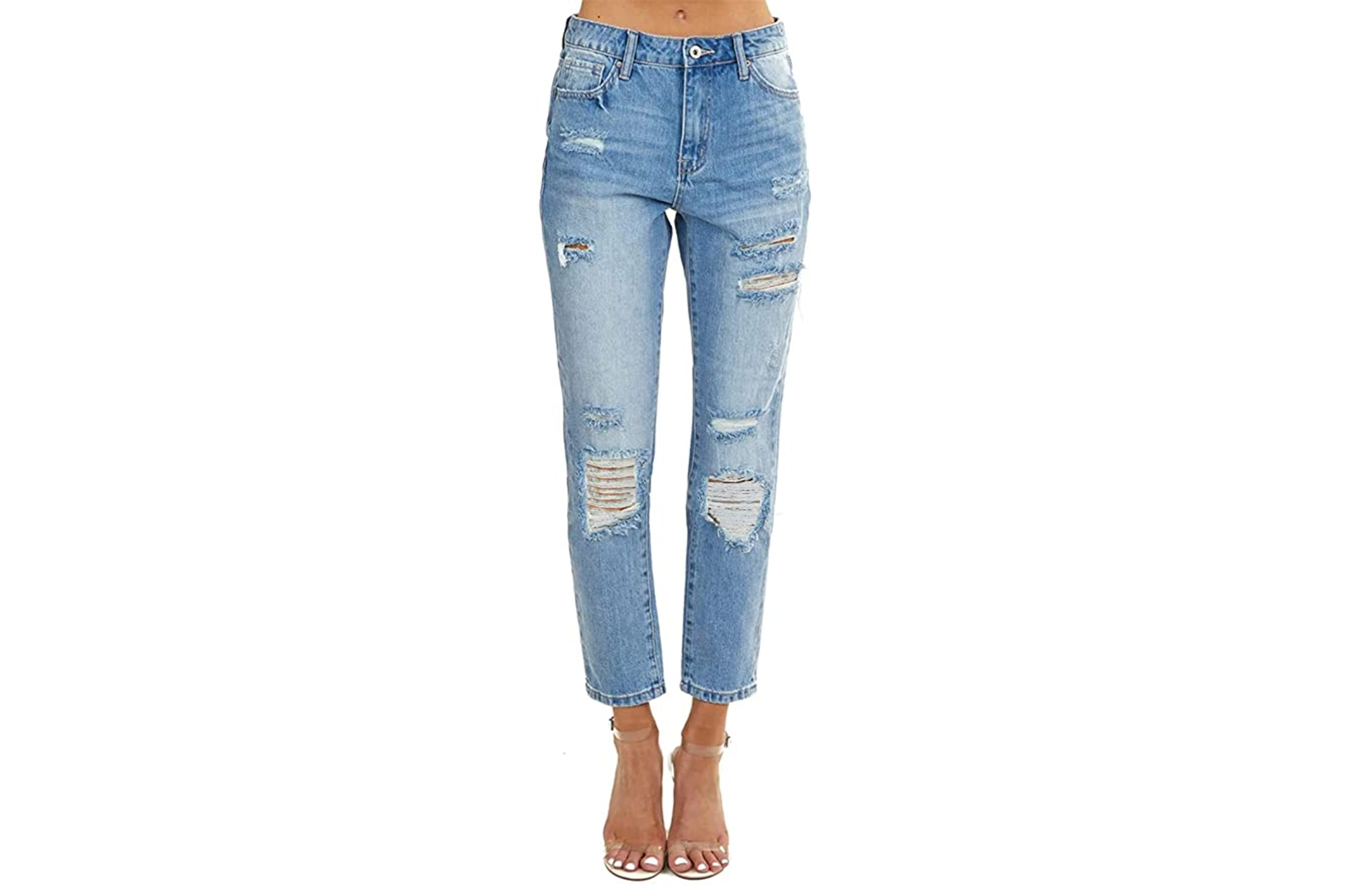 AMCLOS Women's High Waist High Stretchy Jeans