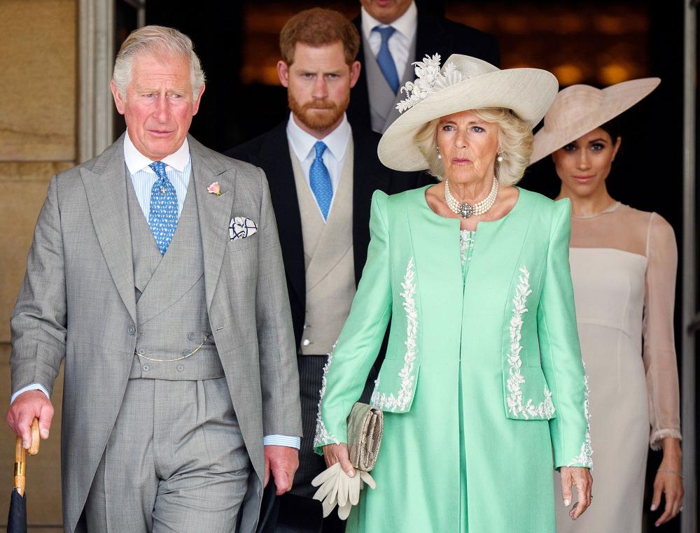 Duchess Camilla and Prince Charles Home Features Portraits of Prince Harry and Meghan Markle