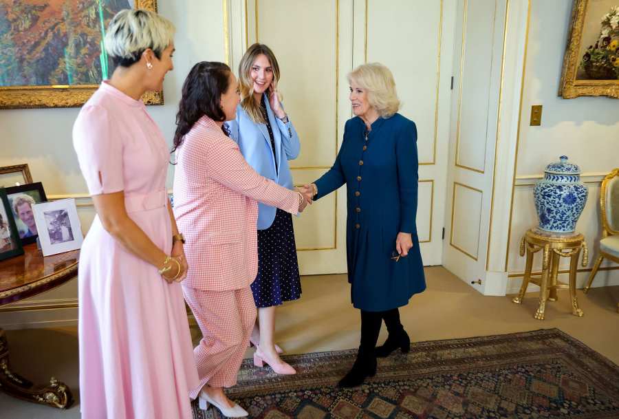 Duchess Camilla and Prince Charles Home Features Portraits of Prince Harry and Meghan Markle