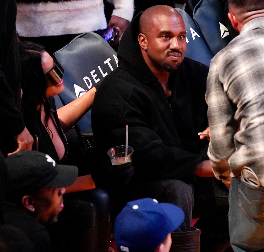 Kanye West and Chaney Jones Snuggle Up Courtside After Kim Kardashian and Pete Davidson Go Instagram Official