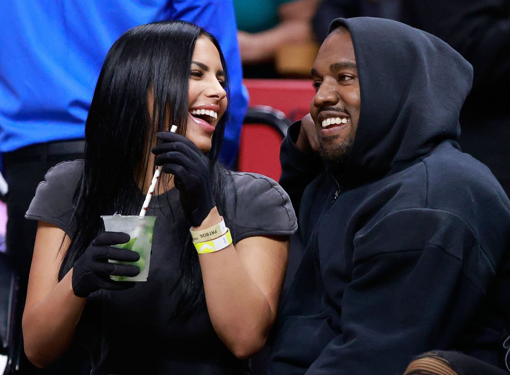 Kanye West and Chaney Jones Snuggle Up Courtside After Kim Kardashian and Pete Davidson Go Instagram Official