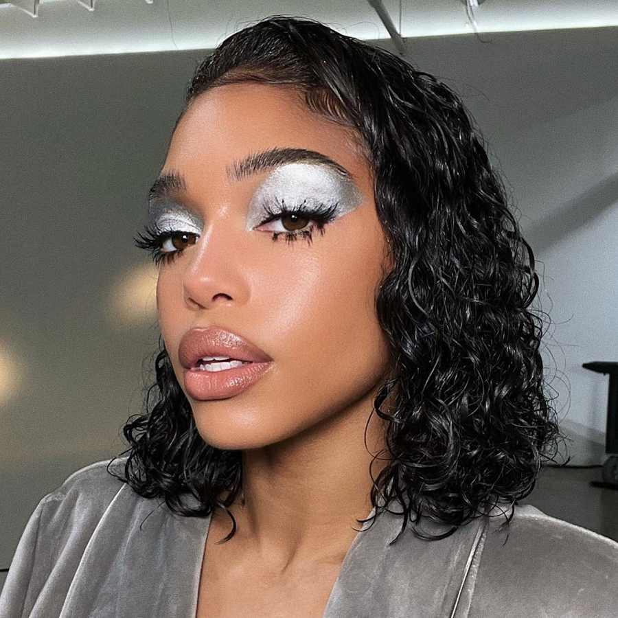 Lori Harvey Put Coolest Spin Metallic Makeup Trend