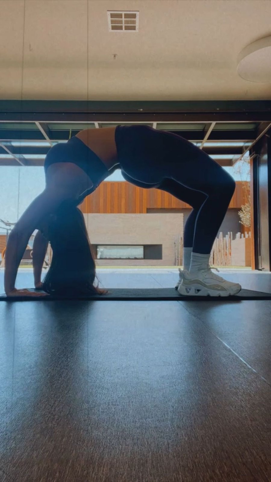 Maralee Nichols Shows Post-Baby Body Progress Bending Over Backwards