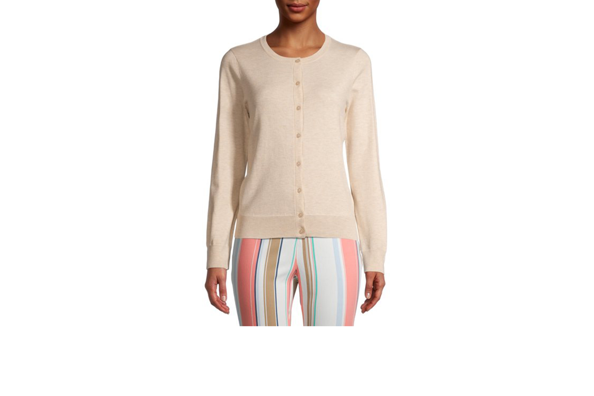 beige cardigan