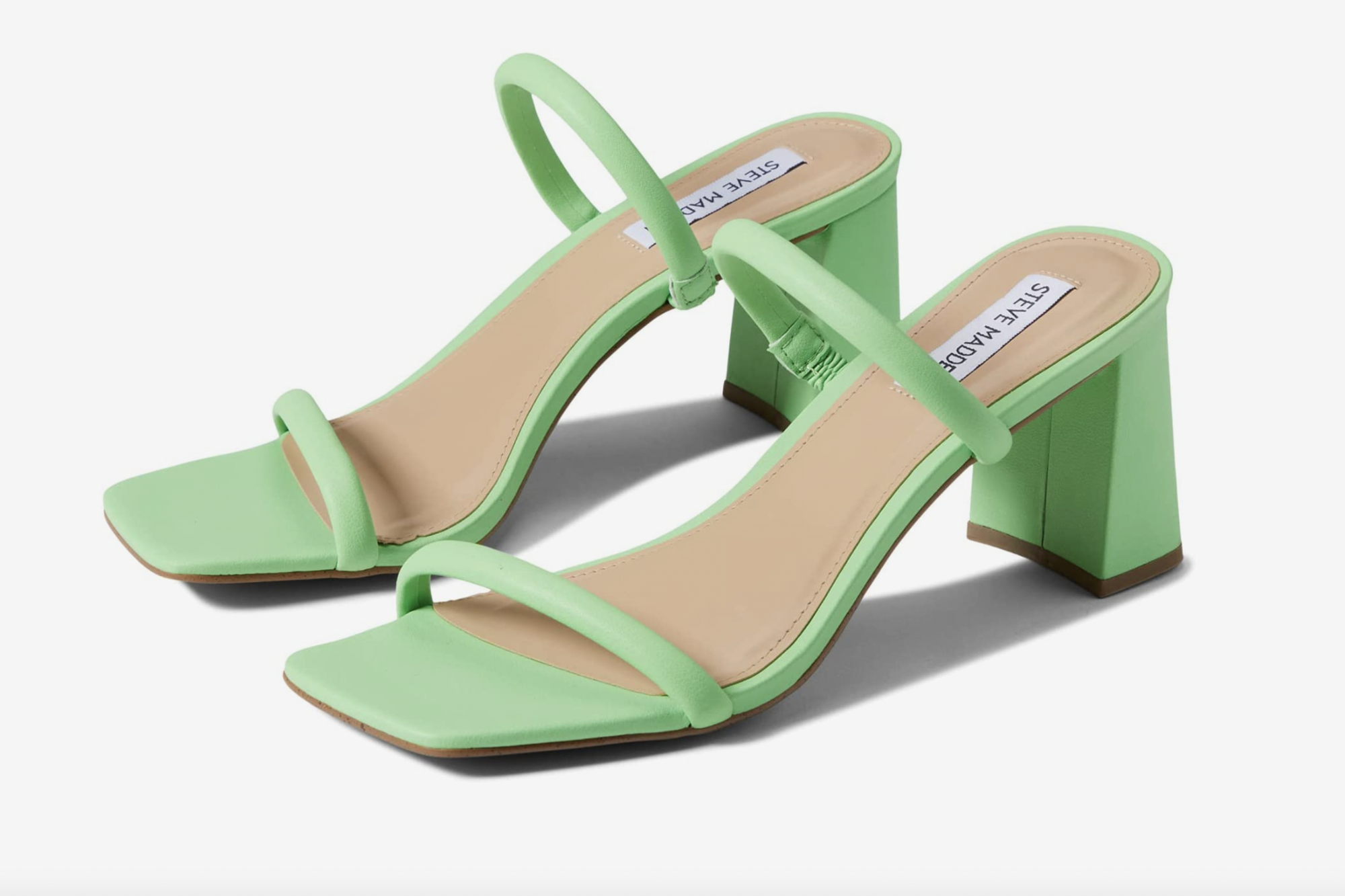 green block heels