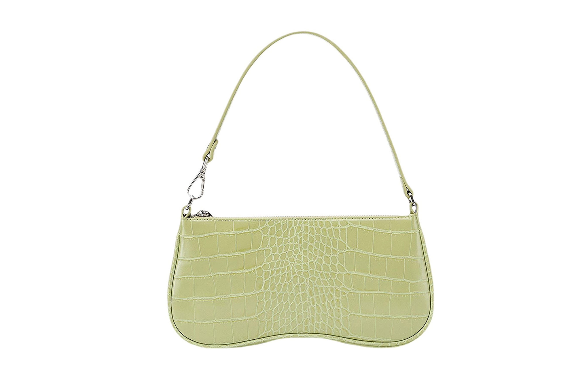 green crocodile purse