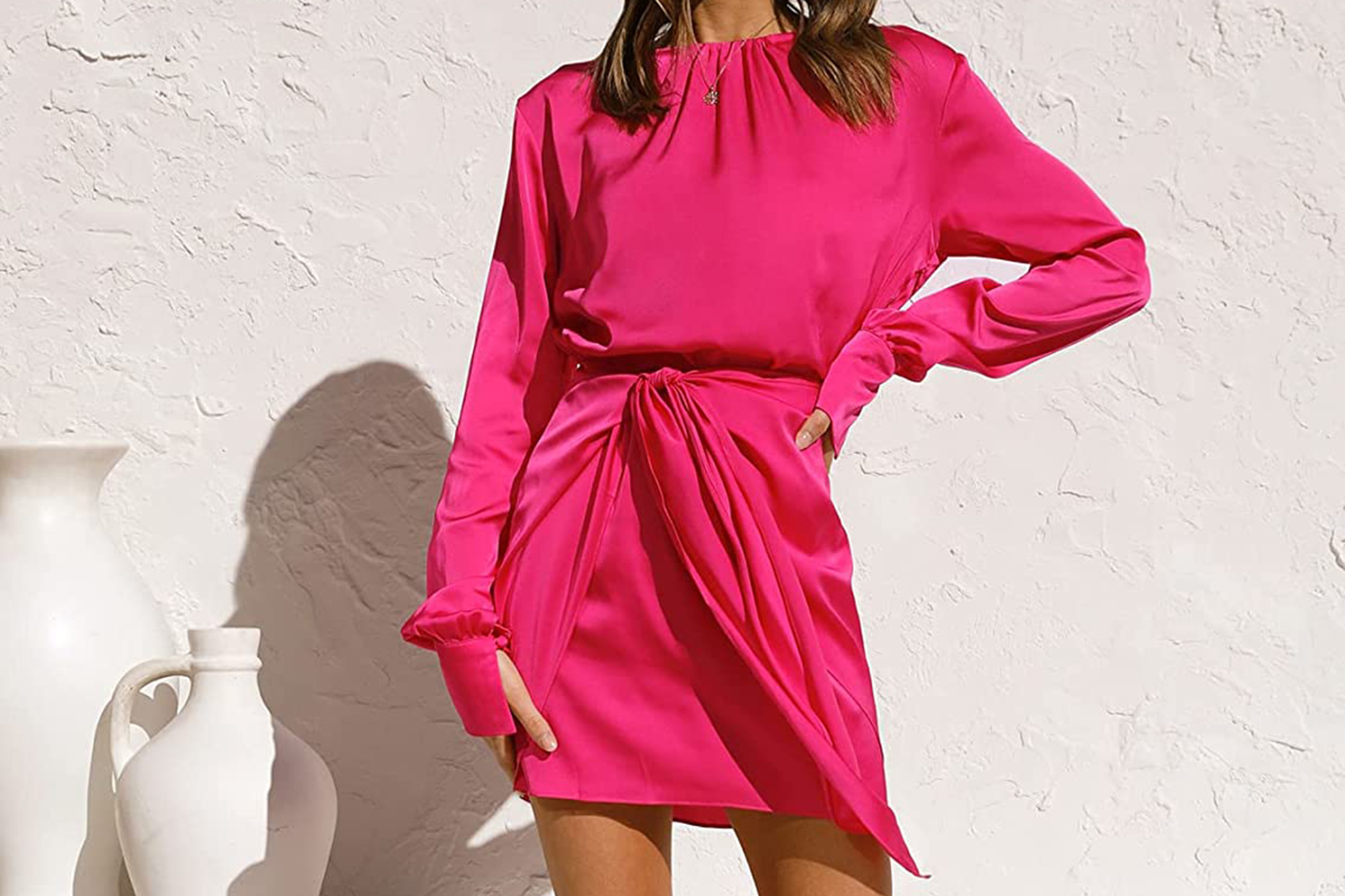 pink dress
