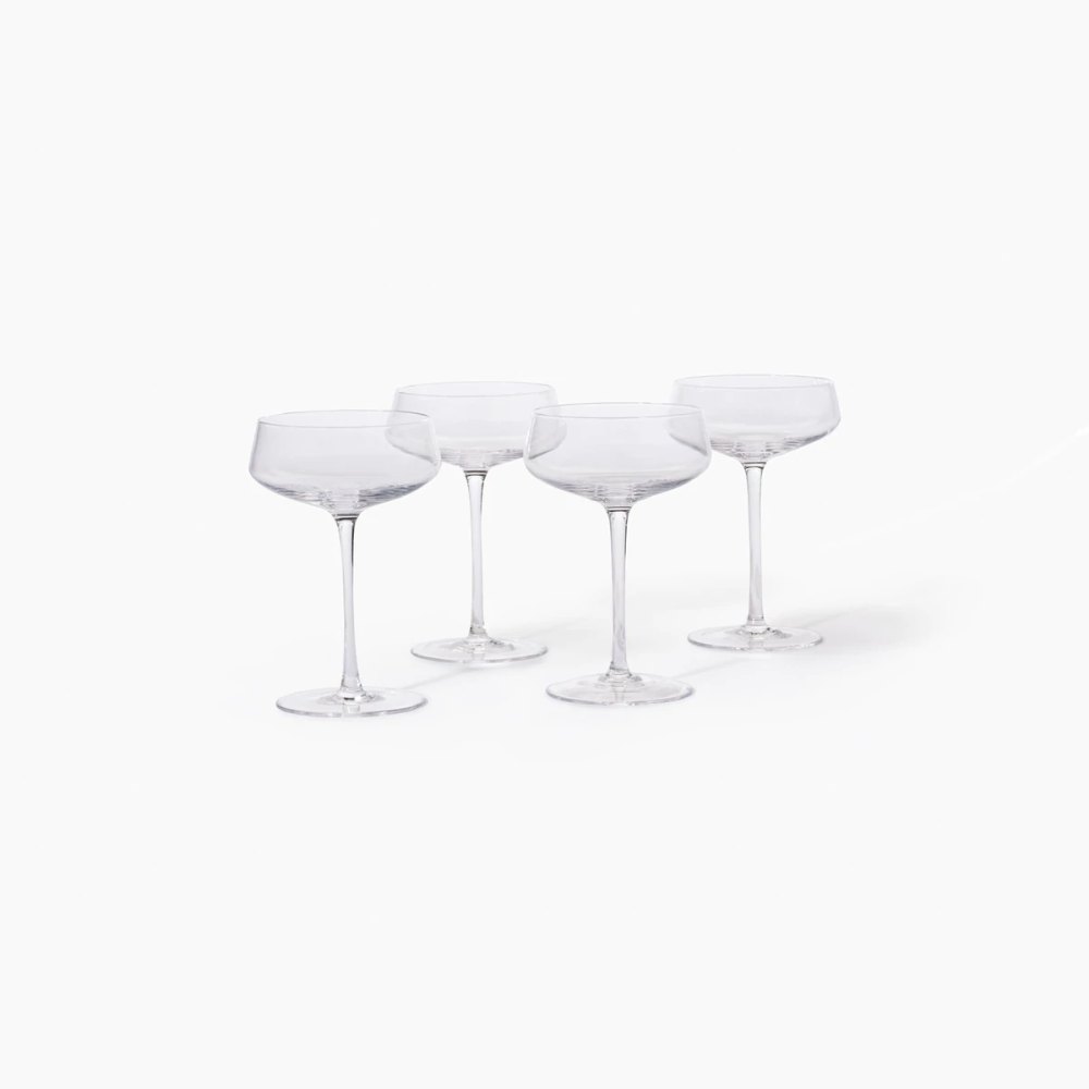 4 coupe glasses