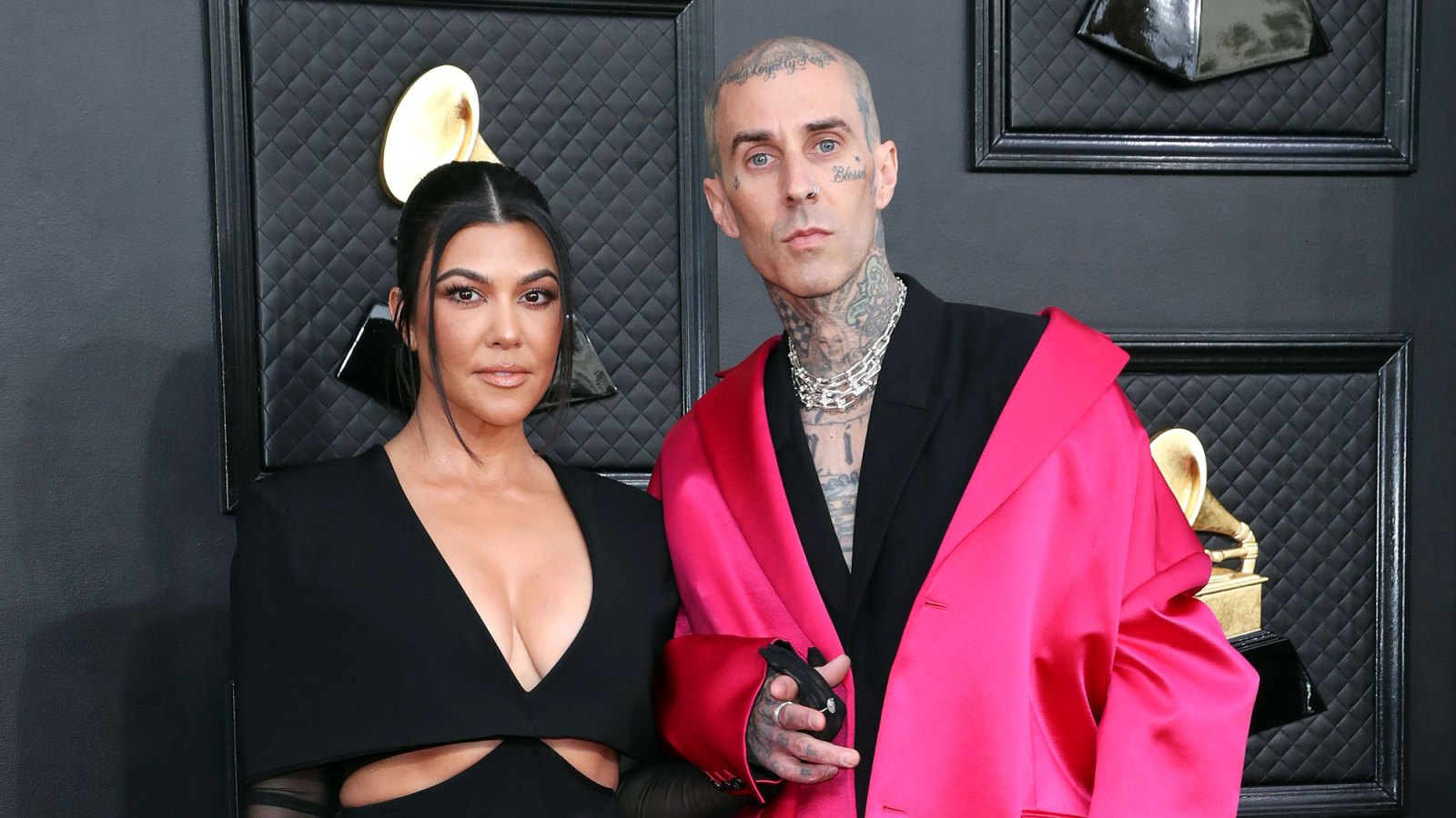 Grammys 2022 Inside Kourtney Kardashian and Travis Barkers PDA Filled Date Night