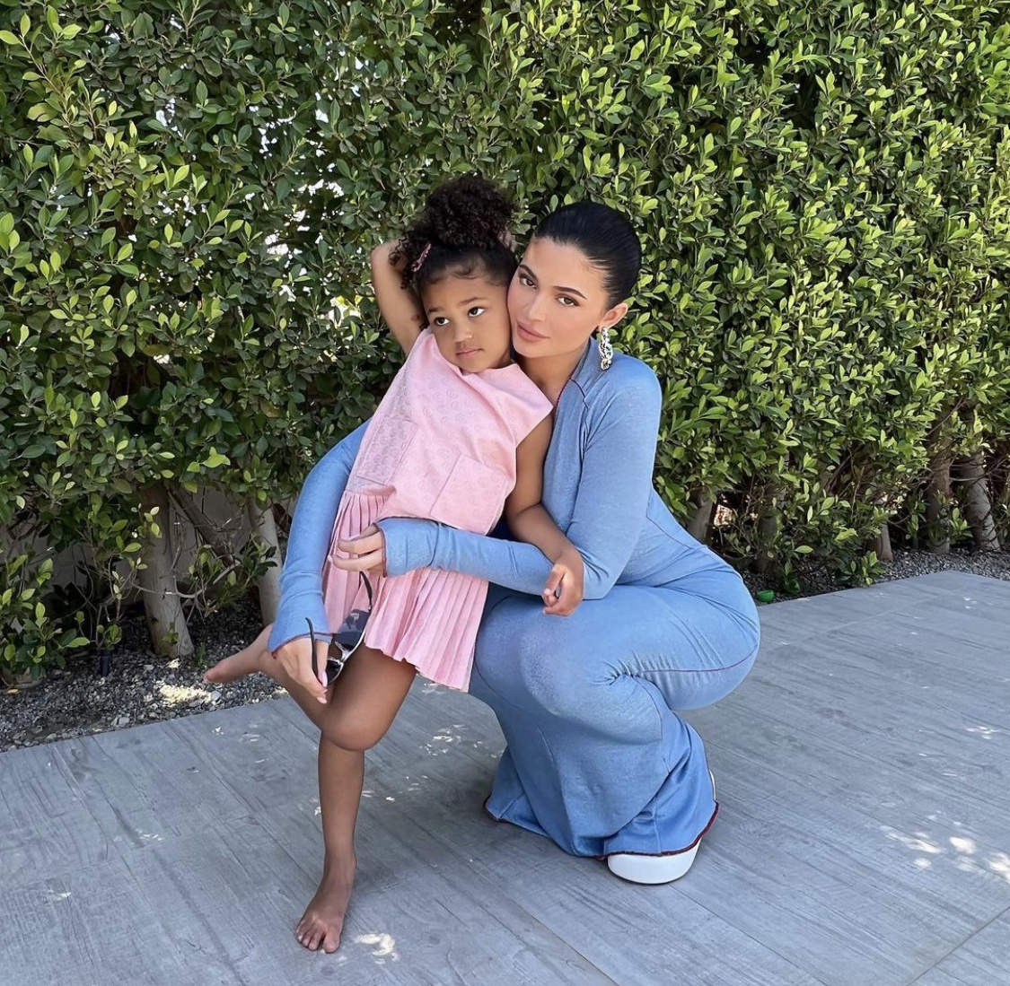 Kylie and Stormi