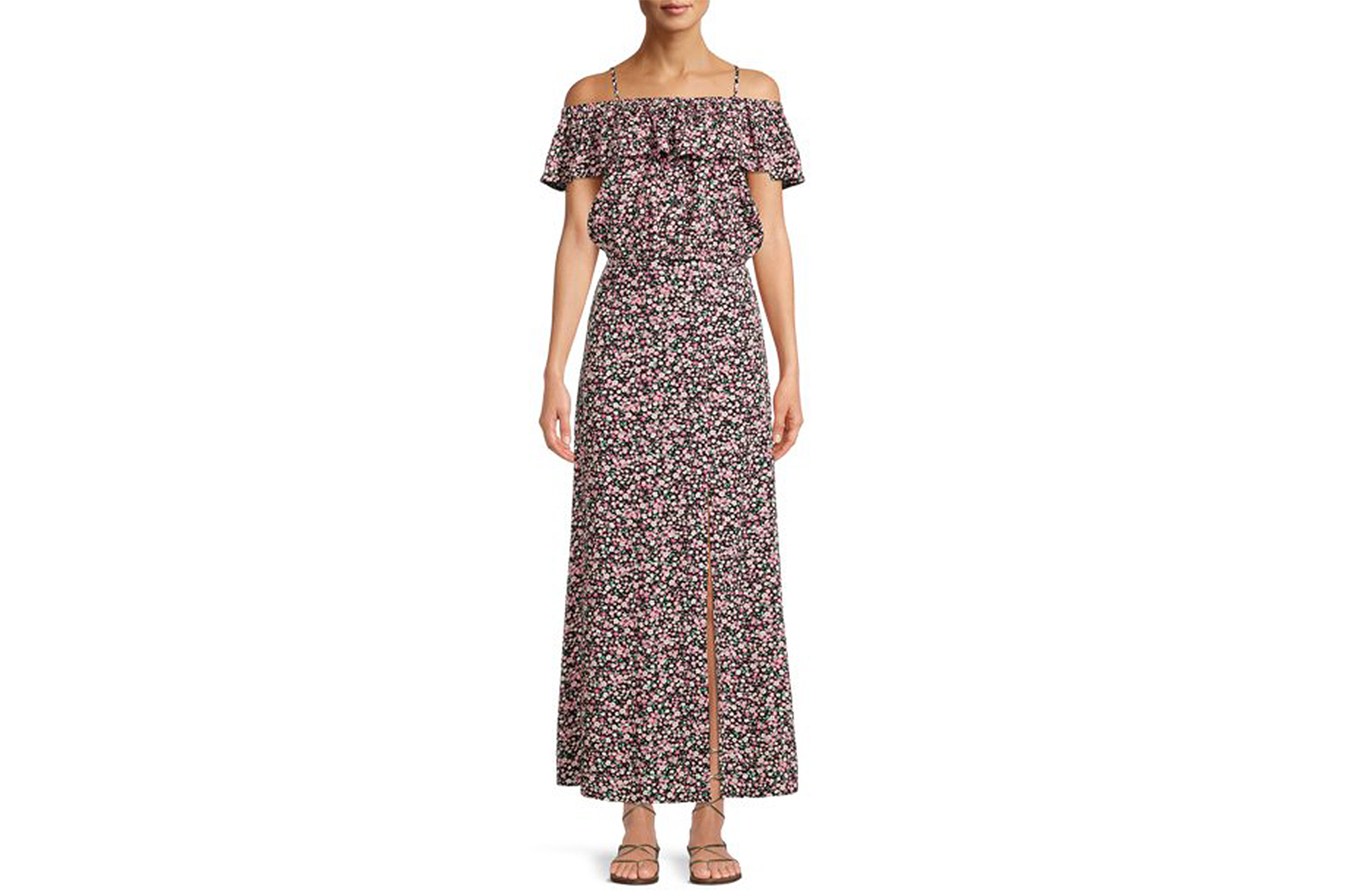 No Boundaries Ruffle Crop Top and Maxi Skirt Set