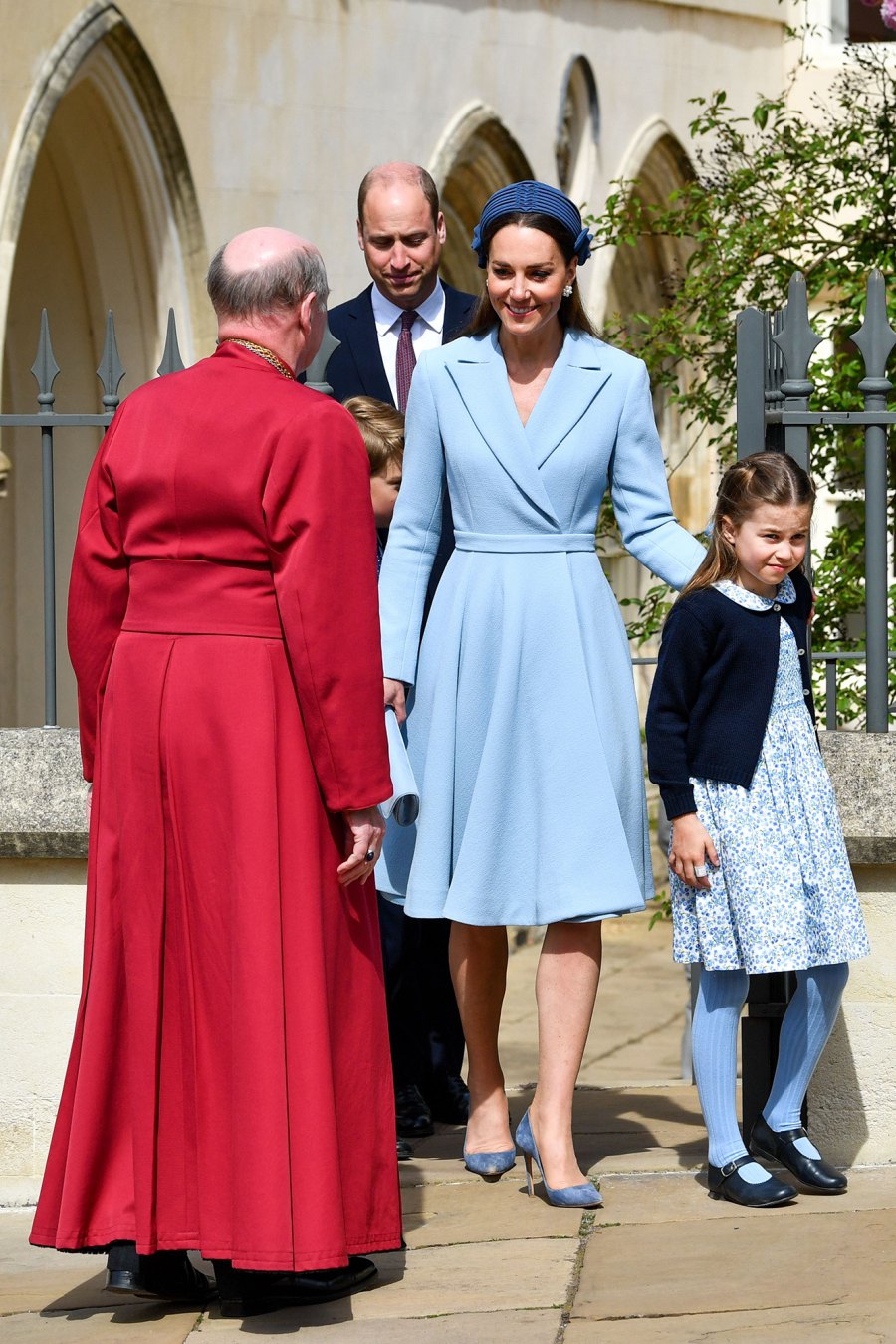 Prince William and Duchess Kate Bring Prince George and Princess Charlotte to Royal Family's Easter Service